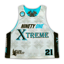 Maillots de lacrosse réversible personnalisés à sublimation